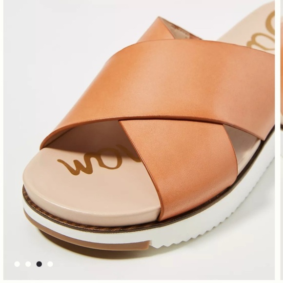 Sam Edelman Audrea Cross Strap Slide Sandals - size 8 - Picture 2 of 7